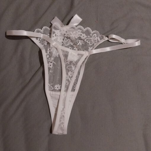 Witte kanten string - Afbeelding 2