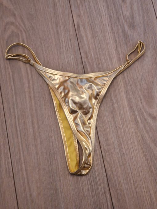 Gouden string metallic look
