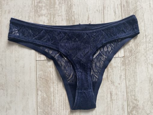 Blauw kanten string - Afbeelding 2