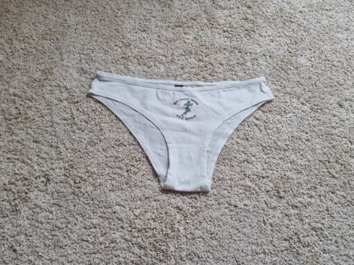 Witte katoenen slip