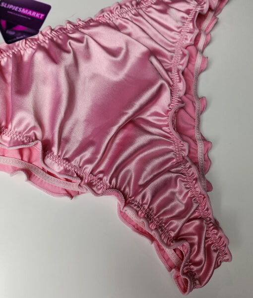 Roze satijnen slipje met strik - Afbeelding 3