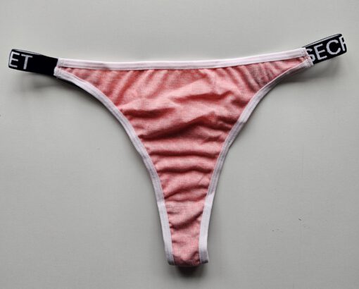 Sportieve roze string