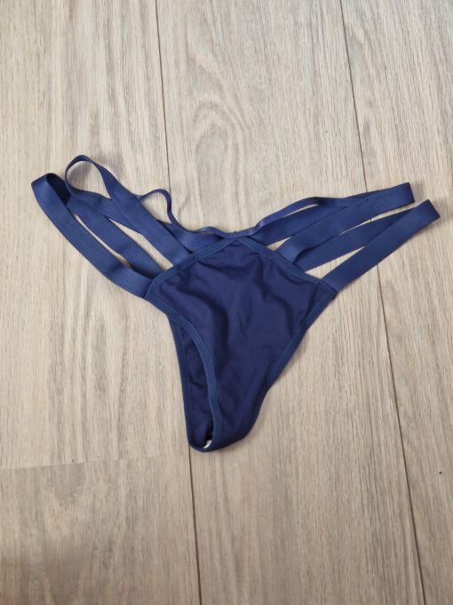 Blauwe string