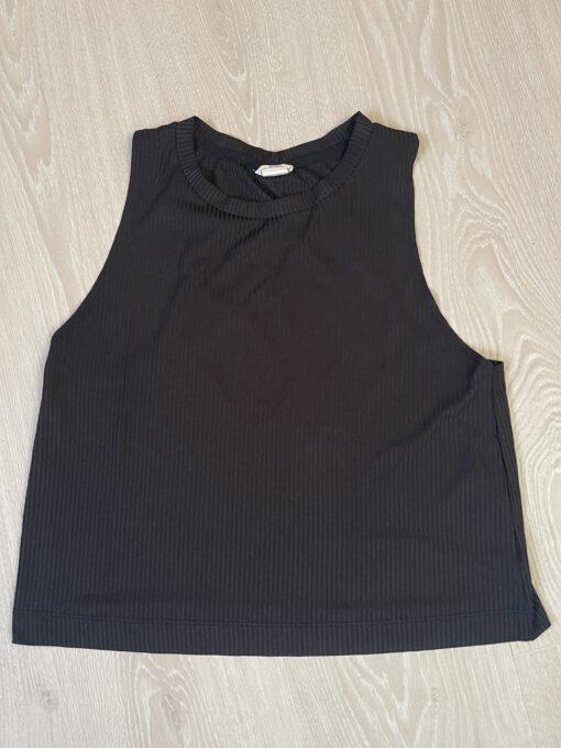 Doorschijnende sporttop