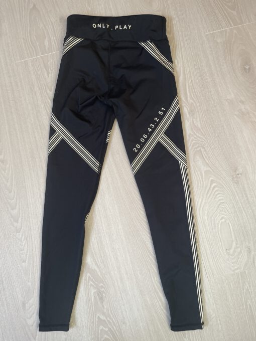 Strakke zwart met witte sportbroek - Afbeelding 2