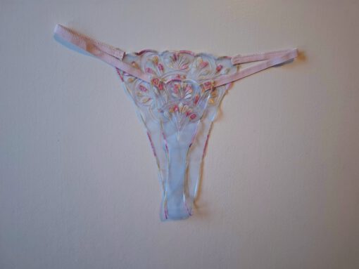 Transparante bloemen patroon string - Afbeelding 2