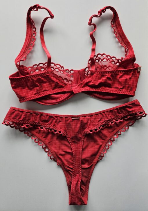 Rode lingerie set - Afbeelding 2