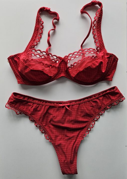 Rode lingerie set