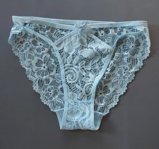 Lichtblauwe kanten slip