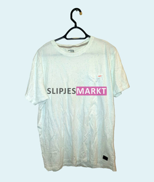 Nette witte shirt met gekleurde stippels
