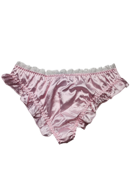 Roze satijnen slipje met strikje - Afbeelding 2