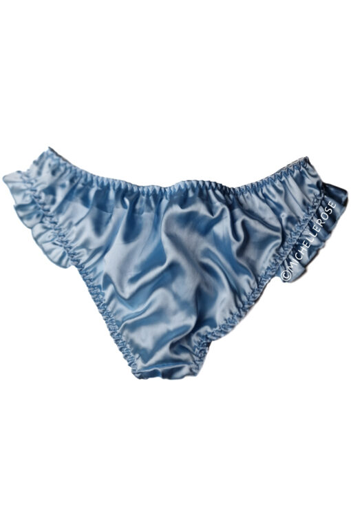 Schattig blauw satijnen slipje - Afbeelding 2
