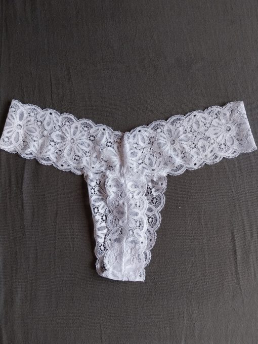 Witte kanten string - Afbeelding 2
