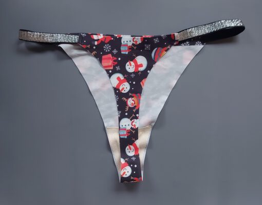 Zwarte kerst string - Afbeelding 2