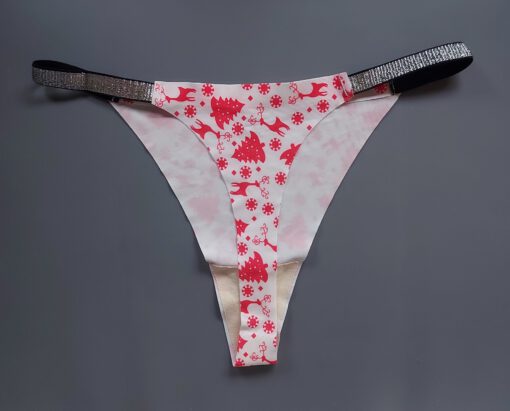 Rood witte Kerst string - Afbeelding 2