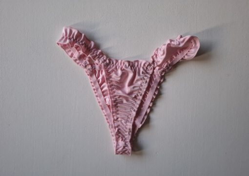 Roze satijnen string - Afbeelding 2