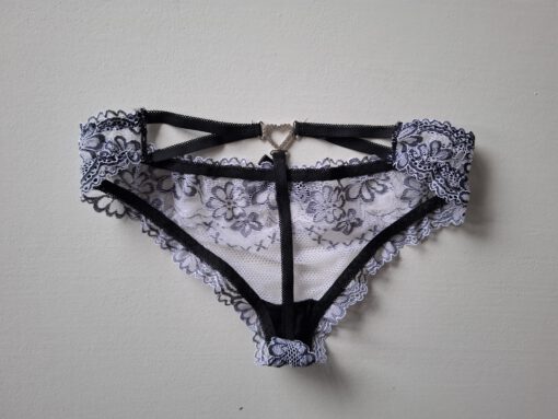 Grijze bloemen string - Afbeelding 2