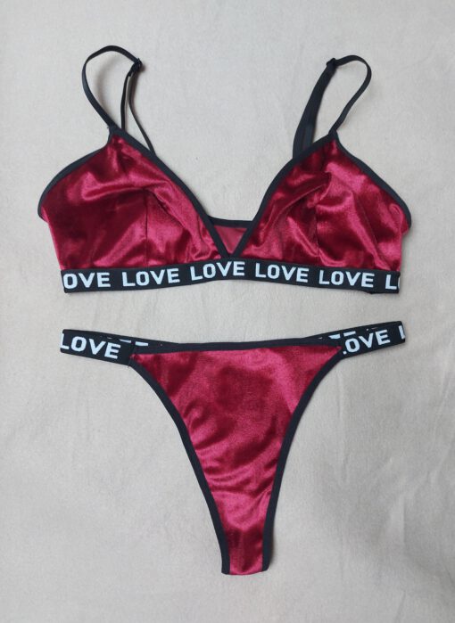 Bordeaux rood setje