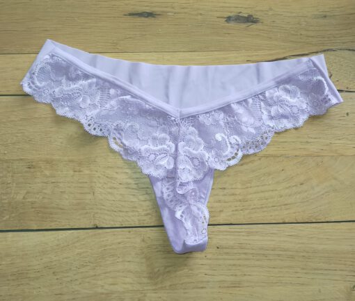 Lila string met kant - Afbeelding 2