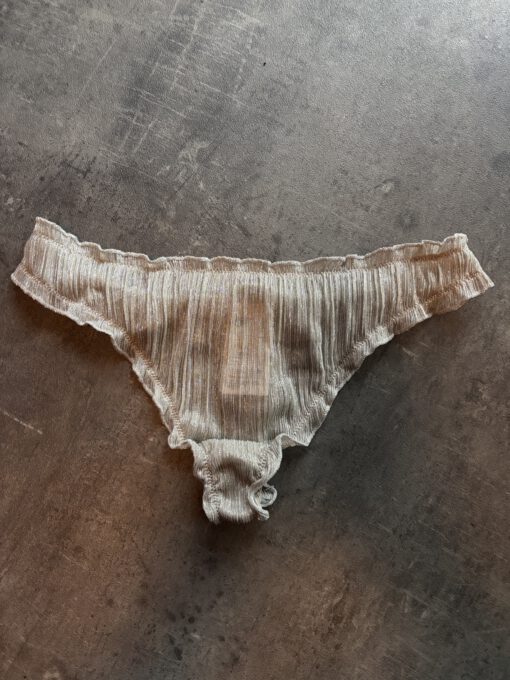 Gedragen string zilver