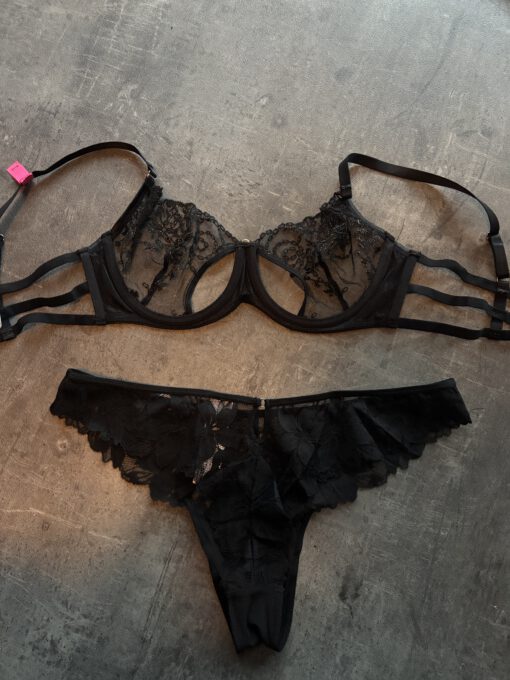 Doorschijnende lingerie set - Afbeelding 2
