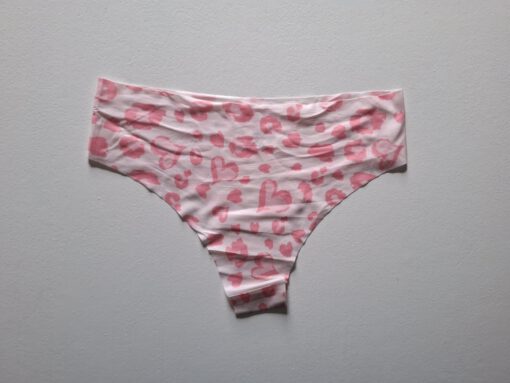 Roze naadloze hartjes slip - Afbeelding 2