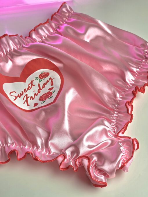 Valentine's - Hoge satijnen slip ''Sweet Friday'' - Afbeelding 3