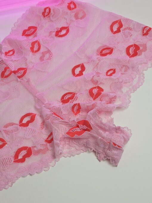 Valentine's - Roze hoog model kuslipjes hipster - Afbeelding 2