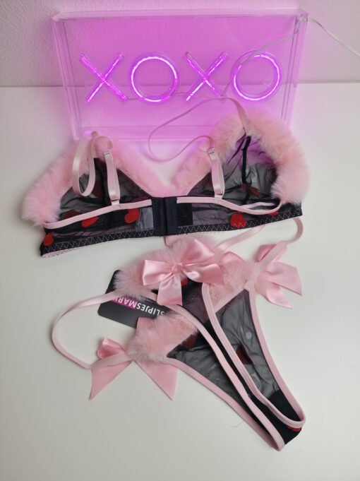 Valentine's - Fluffy doorschijnend setje - Afbeelding 3