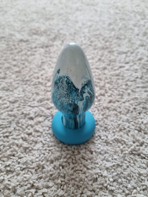 Blauwe butt plug