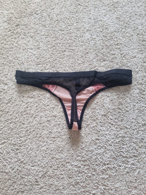 Zwart roze string - Afbeelding 2