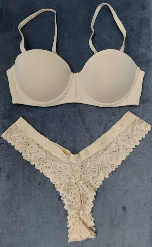 Beige lingerie set