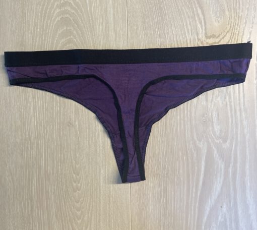 Paarse katoenen string - Afbeelding 2