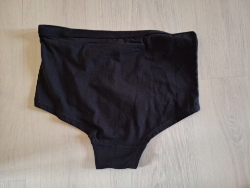 Zwarte gedragen slip met kant - Afbeelding 2