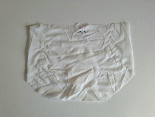 Witte naadloze slip