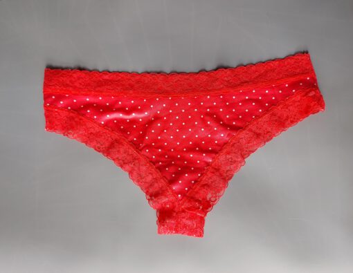 Hipster rood met witte stippen - Afbeelding 2