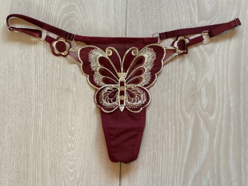 Luxe rode string met goud