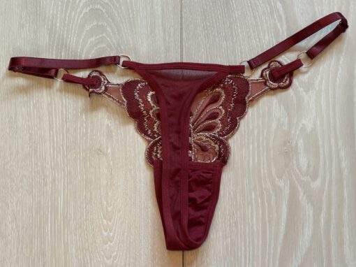 Luxe rode string met goud - Afbeelding 2