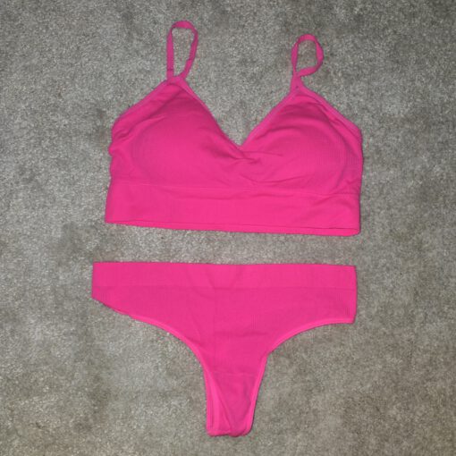Setje fluor roze