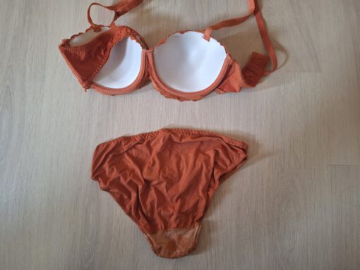 Sexy gedragen oranje lingerieset - Afbeelding 3