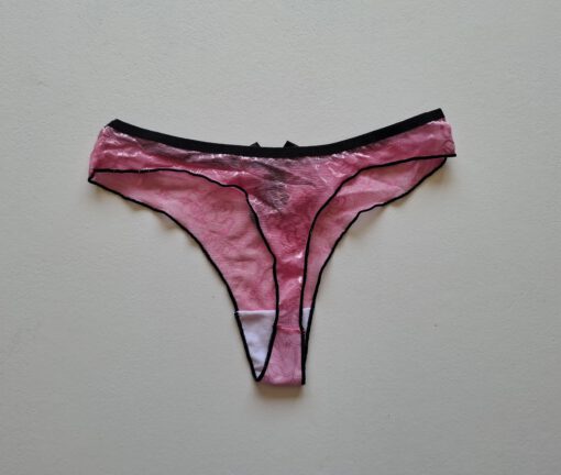 Roze strik string - Afbeelding 2