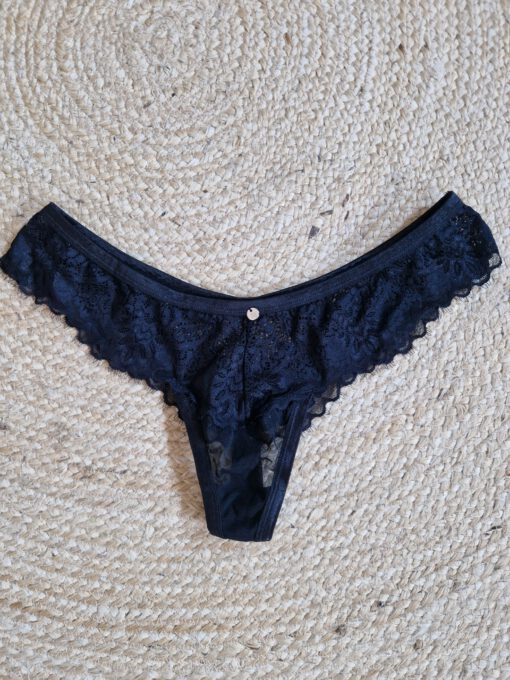 Sexy zwart string