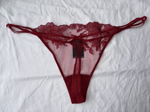 Rode doorzichtige string - Afbeelding 2