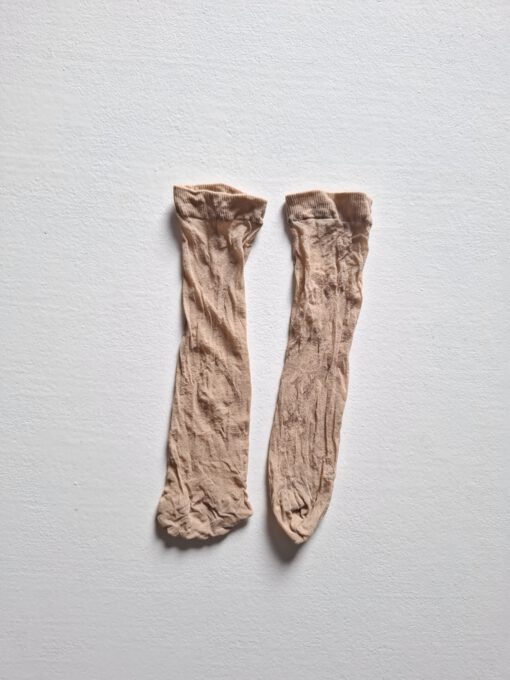 Beige pantysokken