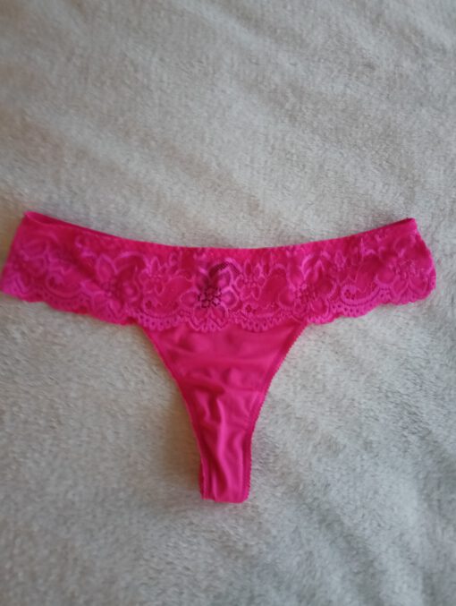 Neon roze string