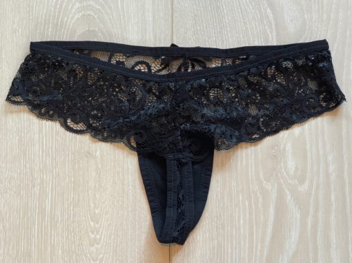 Zwarte kanten string - Afbeelding 2