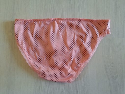 Zalmroze gedragen slipje met stipjes - Afbeelding 2