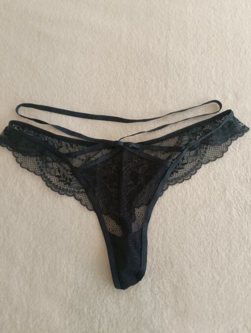 Donkerblauwe string