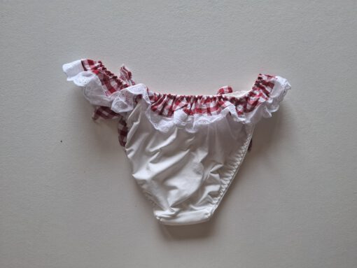 Slip met geruite franjes - Afbeelding 2