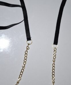 Kanten lingeriesetje met gouden ketting - Afbeelding 3